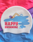 JAYD Swim Cap - Happy Swimming Swimmer