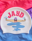 JAYD Swim Cap - Happy Swimming Swimmer