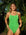 Front view of JAYD Swimwear athletic one piece, Zimmy, in colour shade Moss.