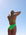 JAYD Swimwear, athletic one piece, Tallow in Splice colour. View of the back