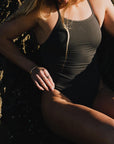 The Tallow One Piece is JAYD Swimwear's best selling swimsuit for lovers of fuller coverage.