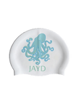 Power through your next training session with this must-have blue octopus double sided JAYD Swim Cap that is fast, fierce and totally ocean-obsessed.