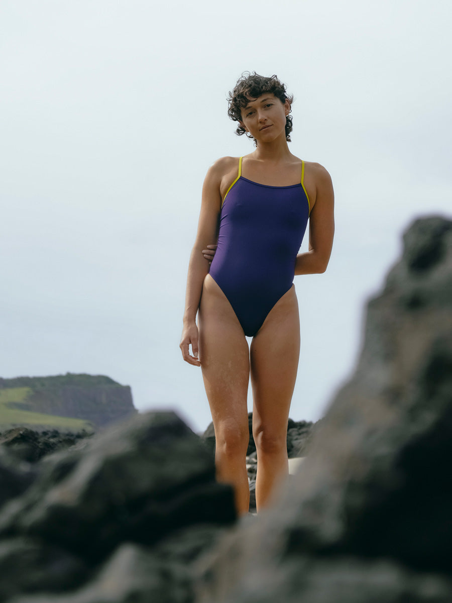 LENNOX ONE PIECE - Acai|Daffodil – JAYD Swimwear