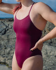 JAYD Swimwear Airlie one piece swimsuit in sangria.