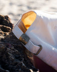 JAYD Swimwear baseball cap with JAYD Gem imprinted metal buckle.