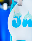 JAYD swim cap design with candles and icing graphic