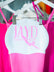 white swim cap with graphic of JAYD Swimwear text & woman diving
