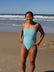 Athlete Sara wears the Siena one piece by JAYD Swiwmear. This one piece is chlorine resistant and built for performance. She is wearing the colour Mykonos.