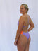 JAYD Swimwear, athletic Lennox one piece in Lilac Haze, studio image , rear view