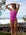 JAYD Swimwear, Athletic one piece, Finely in orchid colour, front view