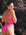 JAYD Swimwear open water swimmer  Madi wears the Lennox fixed back one piece in the colour Pink Sorbet with contrasting Orchid straps. 