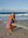 JAYD Swimwear, Athletic Tallow one piece in Lilac Haze. Tiarna uses her one piece for surfing.