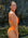 Side view of athletic swimsuit Finley One Piece in Neon Orange by JAYD Swimwear