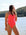 JAYD Swimwear showcases the front view of athletic one piece Tallow in the JAYD shade Fiesta