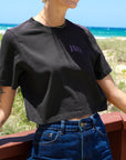 JAYD Cropped Tee || Charcoal