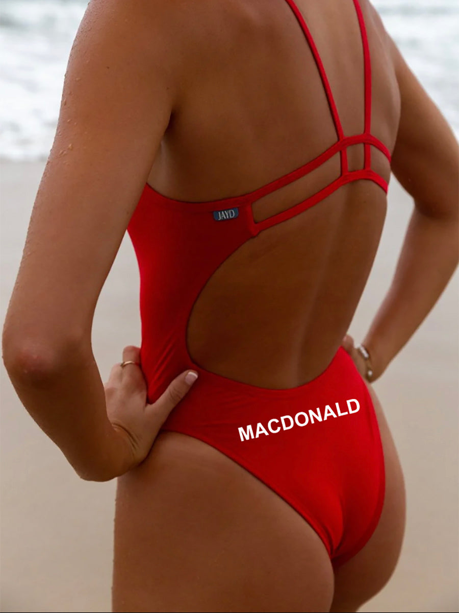 Personalise your swimsuits with JAYD Swimwear, add your last name!