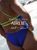 JAYD Swimwear's second release for Black Friday is the full coverage Airlie one piece in the colour Cobalt with contrasting splice straps.