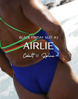 JAYD Swimwear's second release for Black Friday is the full coverage Airlie one piece in the colour Cobalt with contrasting splice straps.