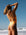 Female athlete in JAYD Swimwear Albi One Piece, Sunshine colour, designed for ocean swims, pool training, and surf life saving