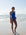 Ella wears JAYD Swimwear Lennox One Piece Swimsuit in Cobalt