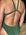 Close up back view of the JAYD Swimwear Soraya One Piece in Olive featuring thick shoulder straps and a wide open back design.