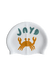 Dive into your next swim with a splash of attitude in this fun double sided JAYD Swim Cap featuring a little orange crab, playfully juggling a cluster of green JAYD Swimwear shells.