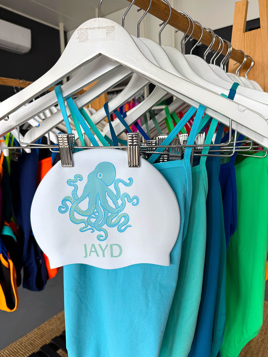Searching for something to compliment your blue swimsuit collection? This tentacle time JAYD Swim Cap is ready to have it&#39;s moment!