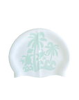 Side A: Tropical turtles, breezy palms and rolling waves creating full island energy. The ideal JAYD Swim Cap for swimmers wanting chilled beach vibes as they glide through every lap.