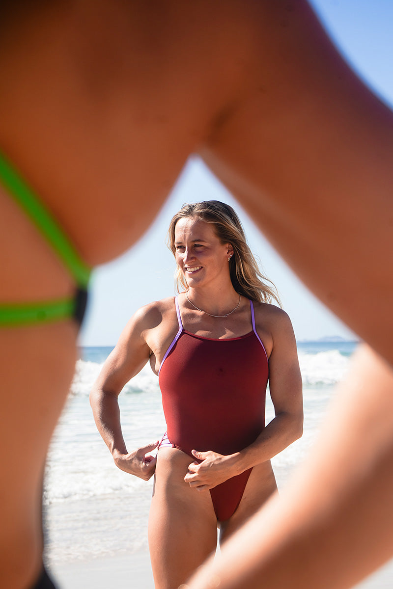 ZAMBIA ONE PIECE - Cinnamon|Lilac Haze – JAYD Swimwear
