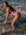 Athlete wearing the IBIZA chlorine resistant one piece designed by JAYD Swimwear. Featured colour is Fairy floss with contrasting hip cut outs. 