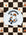 A white swim cap with a Halloween-themed graphic featuring a ghost swimmer in orange and black, with the text 'SWIMMERWEEN' and 'JAYD SWIMWEAR', displayed on a black and cream checkered background with small pumpkin and star illustrations.